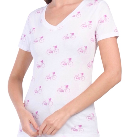 Duffield Lane “Beach Cruiser” Novelty V-Neck Tee (NWT) (Size: XS) - Picture 2 of 6